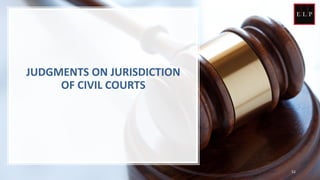 JUDGMENTS ON JURISDICTION
OF CIVIL COURTS
52
 