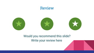 Review
Would you recommend this slide?
Write your review here.
 