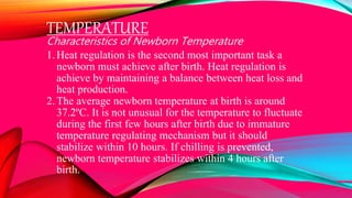 newborn layers temperature