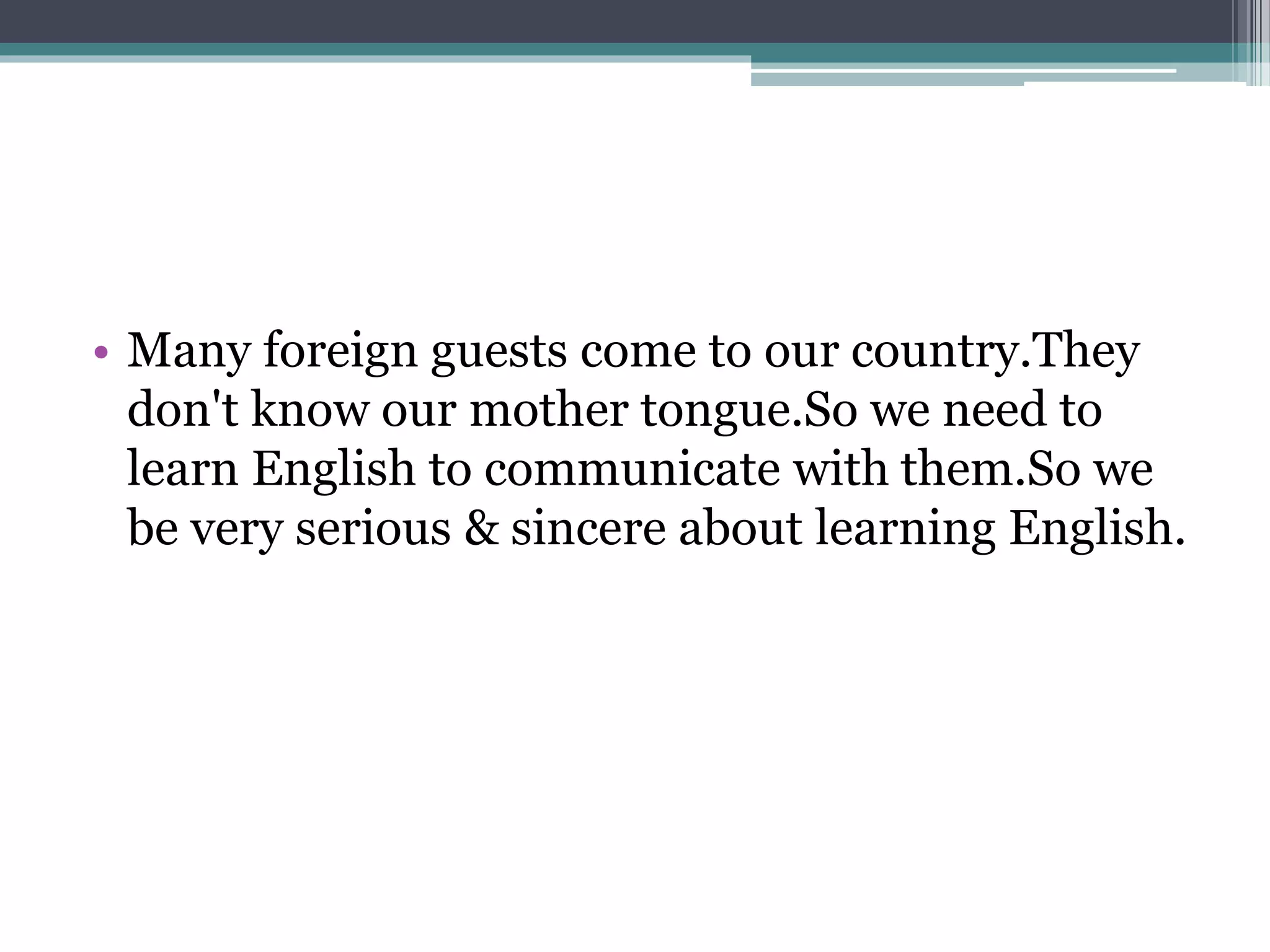 Important Of Learning English Pptx Important Of Learning English Pptx