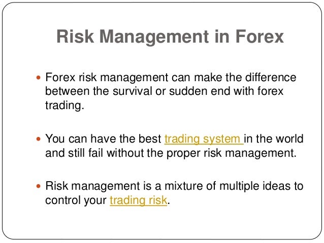 Imp!   ortant Of Forex Risk Management - 