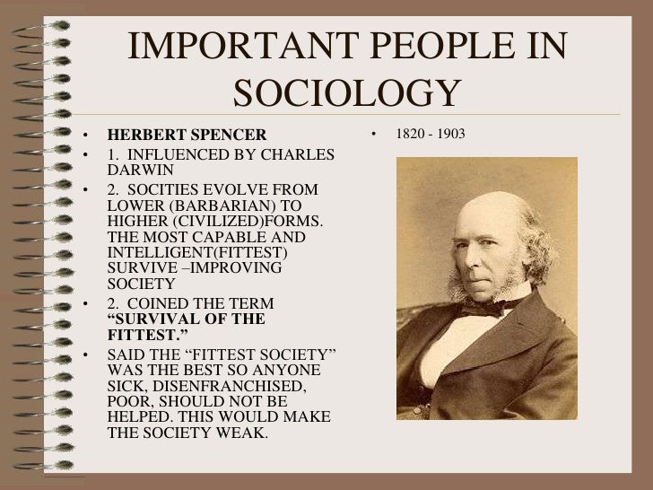 what did herbert spencer contribution to sociology