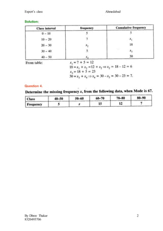 Important questions for class 10 maths chapter 14 statistics with ...