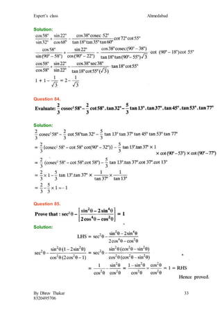 Important questions for class 10 maths chapter 8 introduction to ...