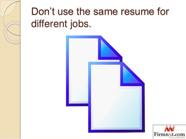 important resume tips