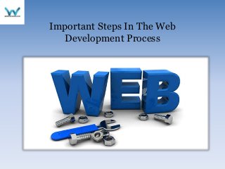 Important Steps In The Web
Development Process
 