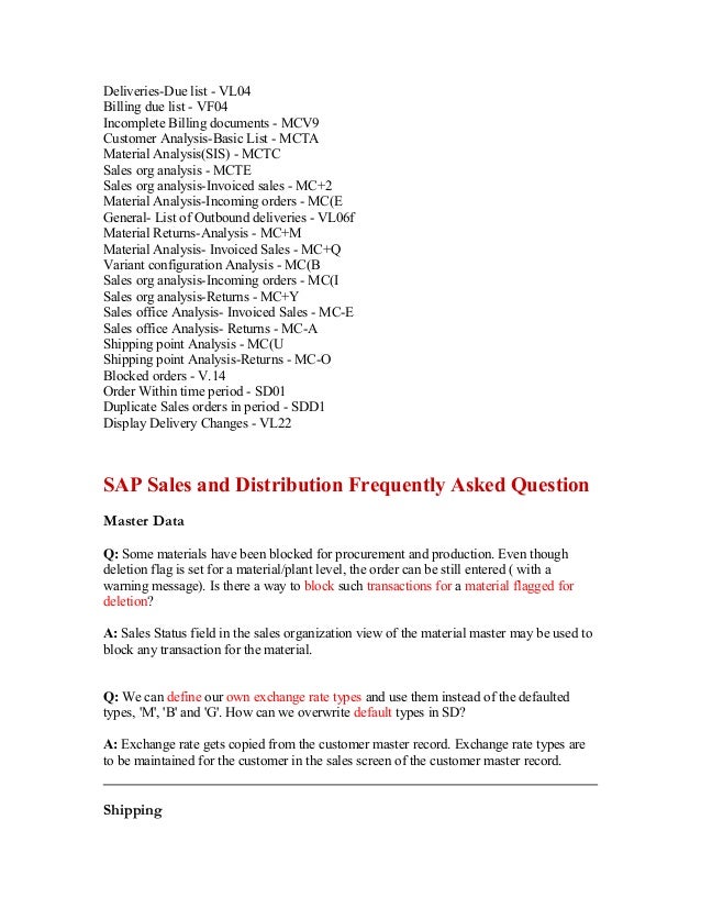 important tables for sap