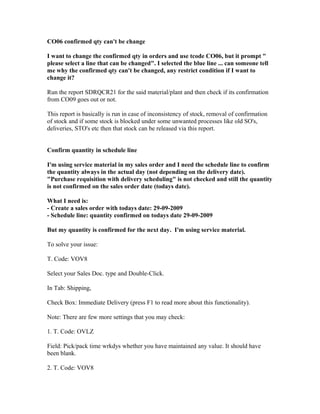 Important tables for sap sd | DOC