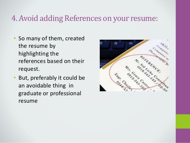 things to write in resumes