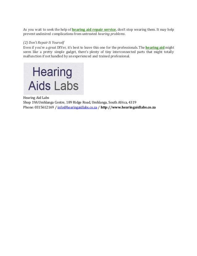 Important things you need to know about hearing aid labs the dos and
