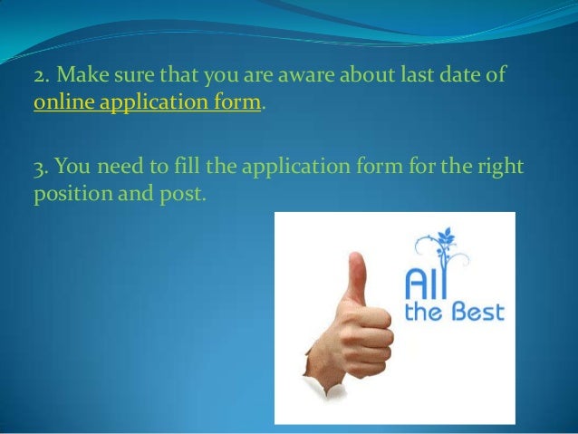 tips for completing application forms