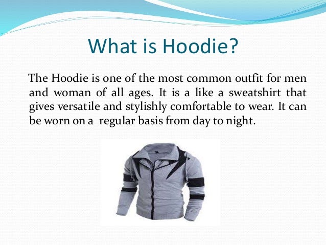 buy a hoodie