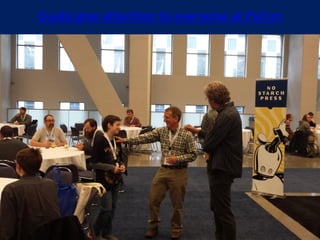 Guido give attention to everyone at PyCon
 