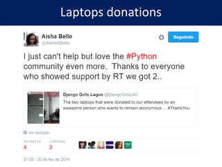 Laptops donations
 