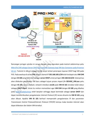 Import DEVNET Associate OVA sebagai VM pada Proxmox VE 6.3 | PDF