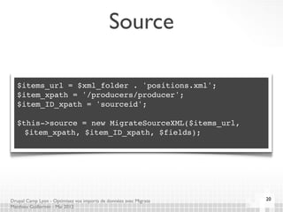 Source

   $items_url = $xml_folder . 'positions.xml';
   $item_xpath = '/producers/producer';
   $item_ID_xpath = 'source...