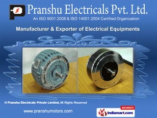 Manufacturer & Exporter of Electrical Equipments
 