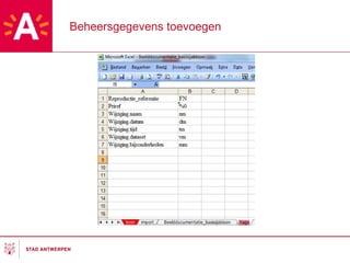 Beheersgegevens toevoegen 