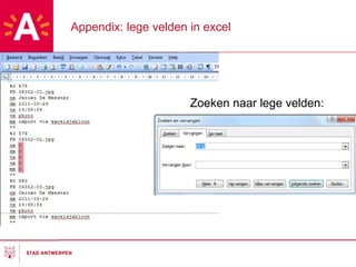 Appendix: lege velden in excel Zoeken naar lege velden: 