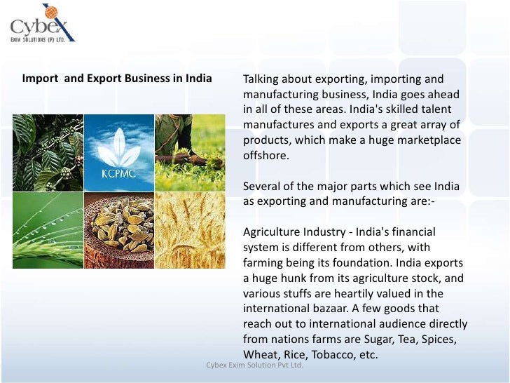 What does India import and export?