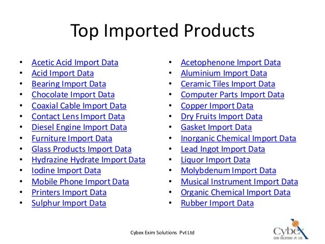 Import Export Data Company - Cybex Exim Solutions Import Export Data Company - Cybex Exim Solutions