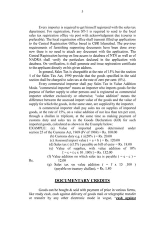 Import export documentation of Pakistan | PDF