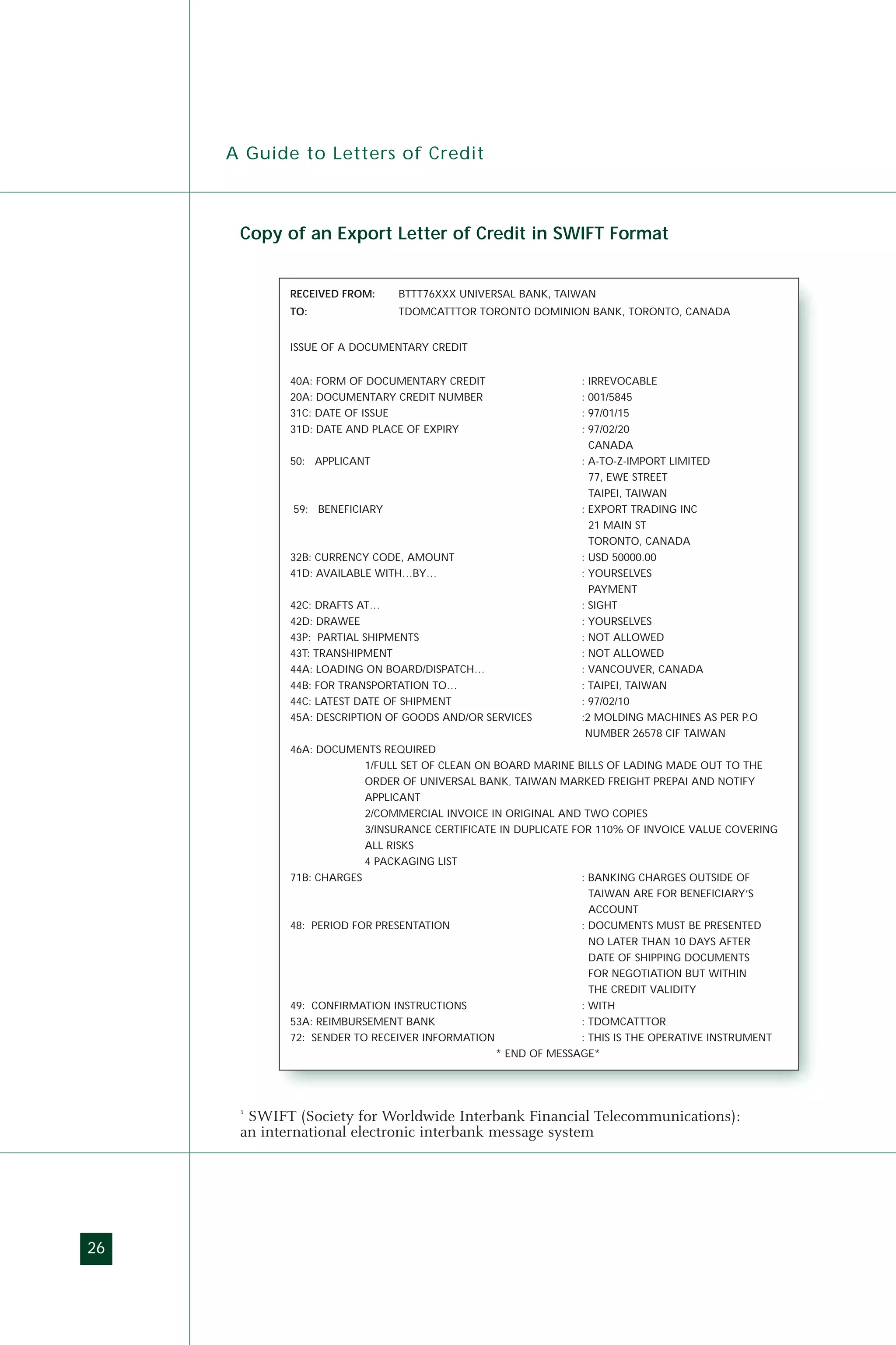 Import export guide - Letter of Credit | PDF