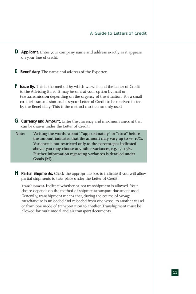 import export guide letter of credit import export guide letter of credit