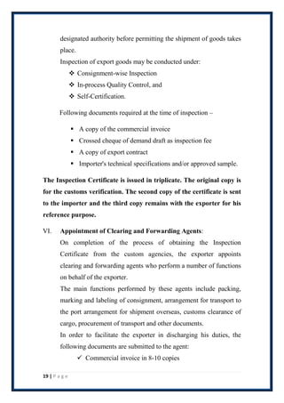 EXPORT & IMPORT POLICY & DOCUMENTATION | PDF