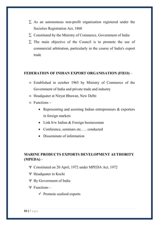 EXPORT & IMPORT POLICY & DOCUMENTATION | PDF
