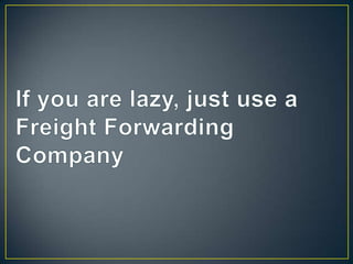 Import & export presentation