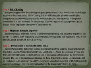 Import Export Procedure and Documentation | PPTX