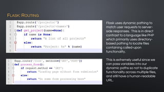 BUILDING MODERN PYTHON WEB FRAMEWORKS USING FLASK WITH NEIL GREY | PPT