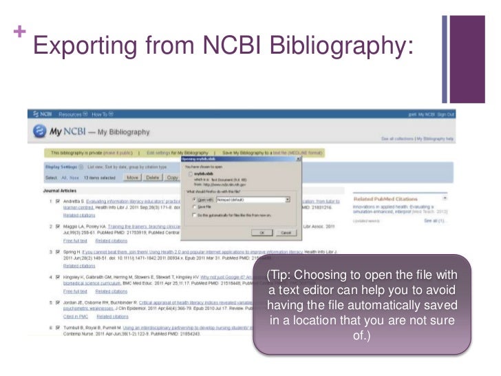 Importing PubMed records to RefWorks