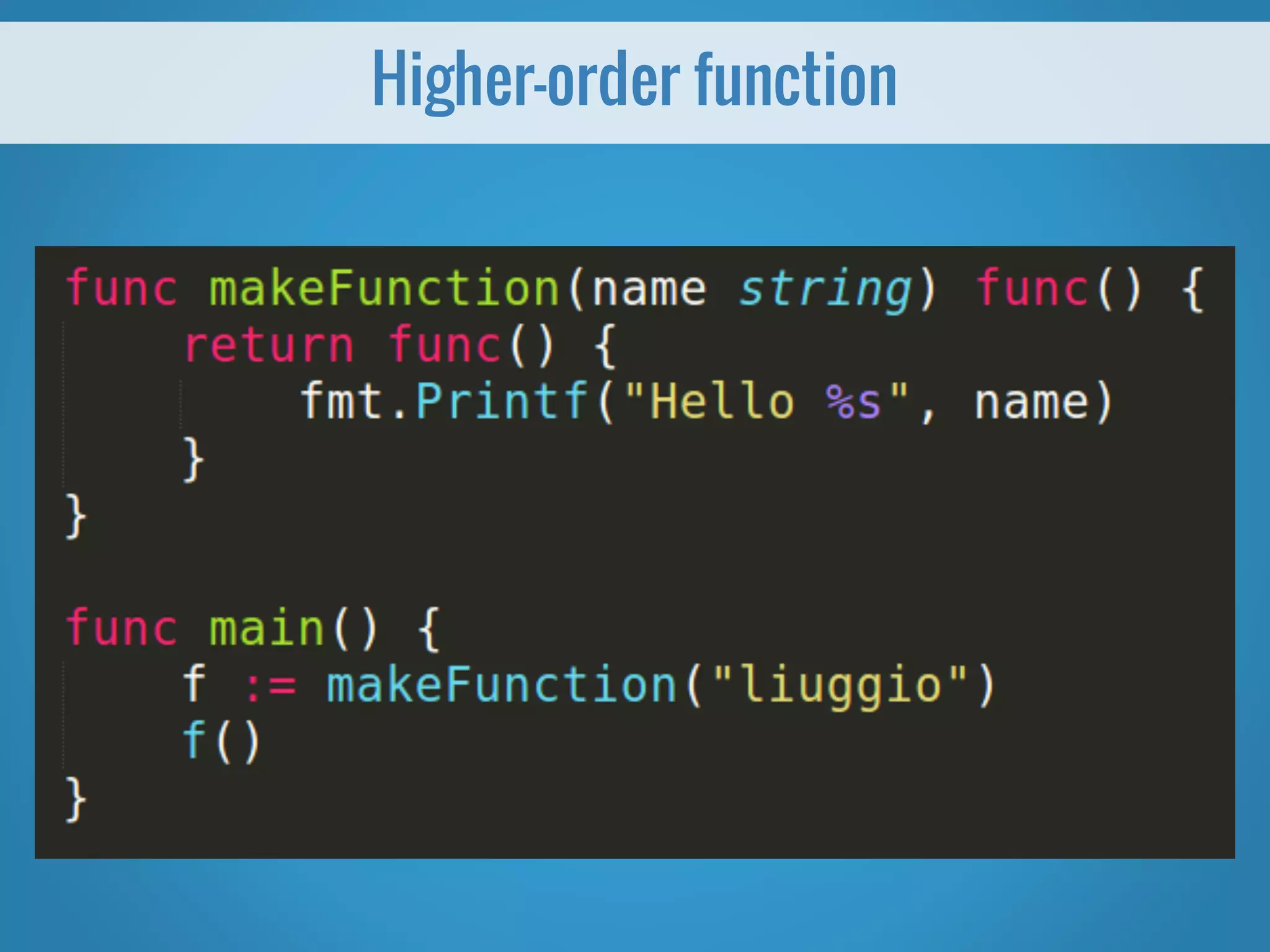 Higher-order function 