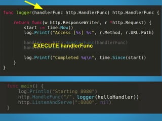 EXECUTE handlerFunc
 