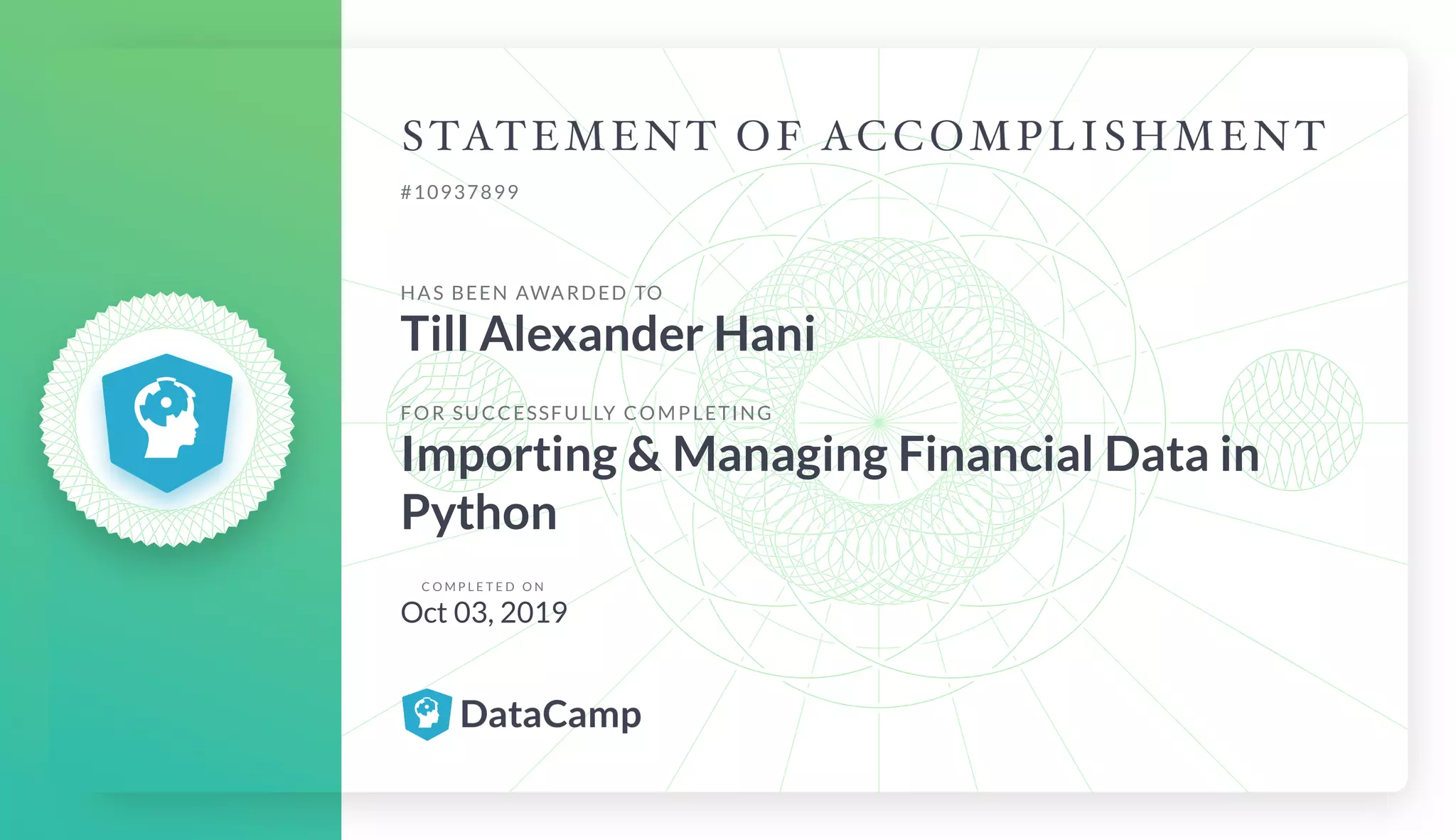 Importing & Managing Financial Data in Python | PPT