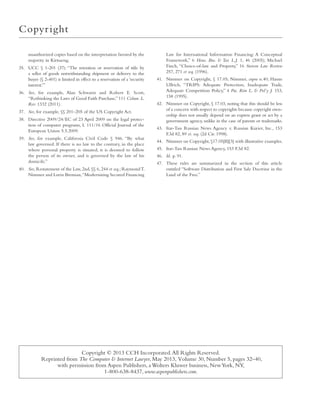 Importing Software and Copyright Law Computer Internet Lawyer | PDF ...