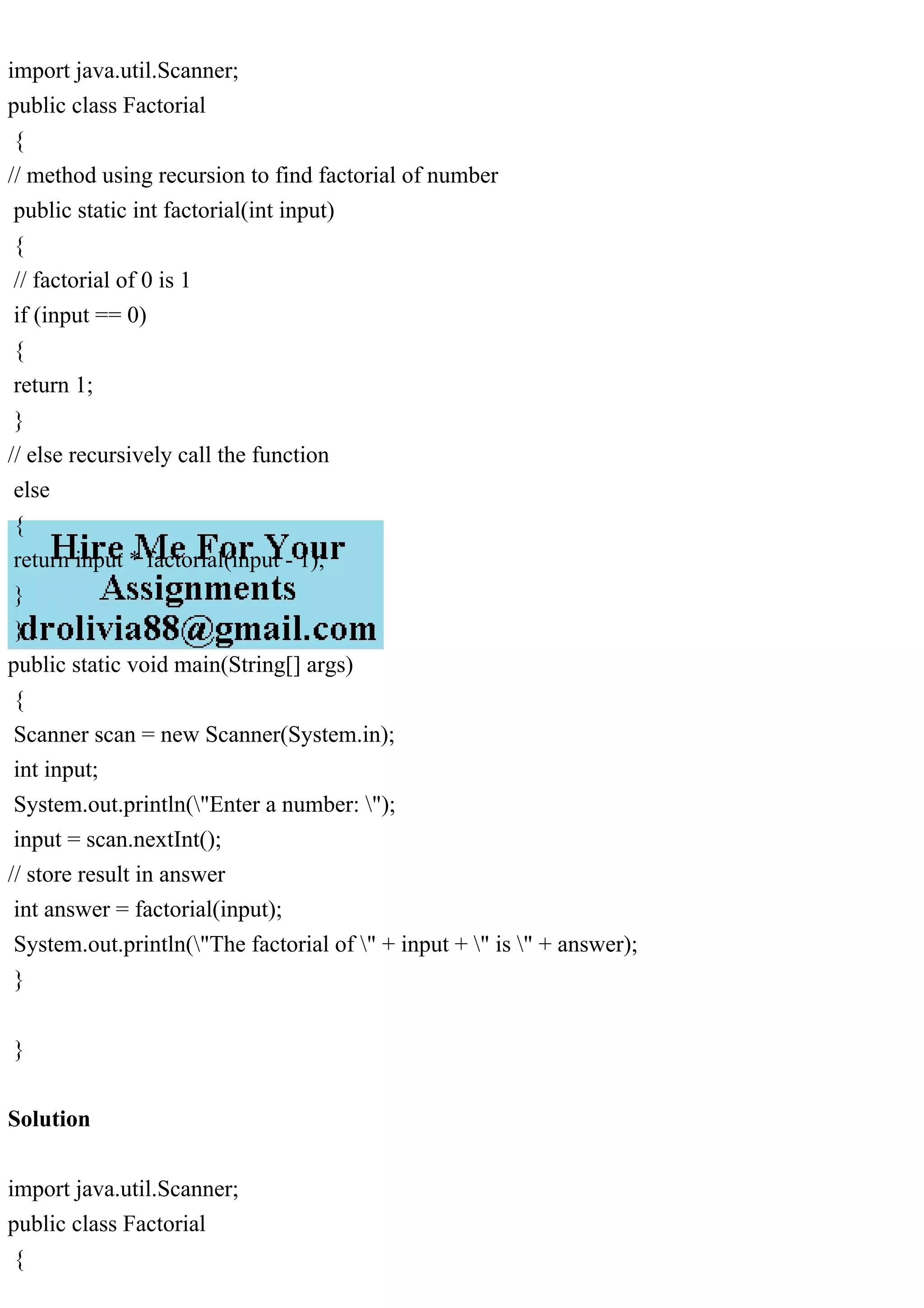 import java.util.Scanner;public class Factorial { method usi.pdf