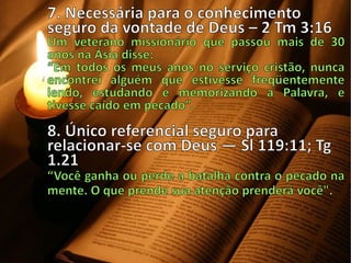 Importância da bíblia