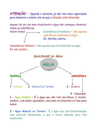 Importância da água para os seres vivos | PDF