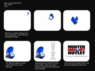 Hunter Import Outlet Grand Opening Plan