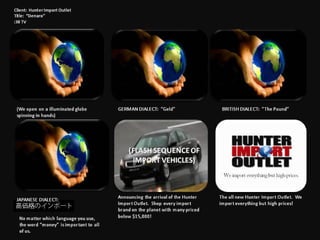 Hunter Import Outlet Grand Opening Plan