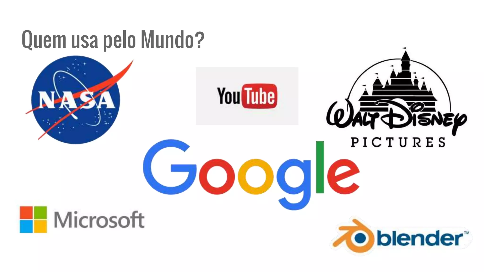 Quem usa pelo Mundo?
 