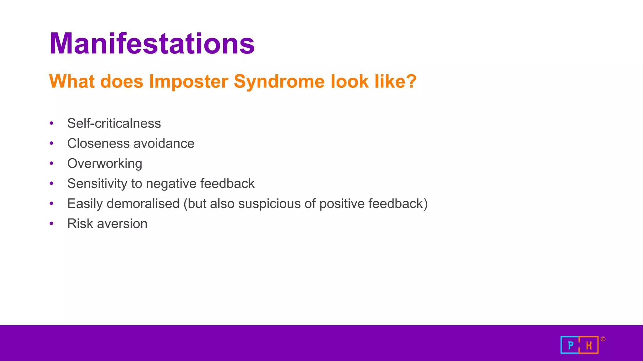 How Imposter Syndrome affects your organisation | PPTX