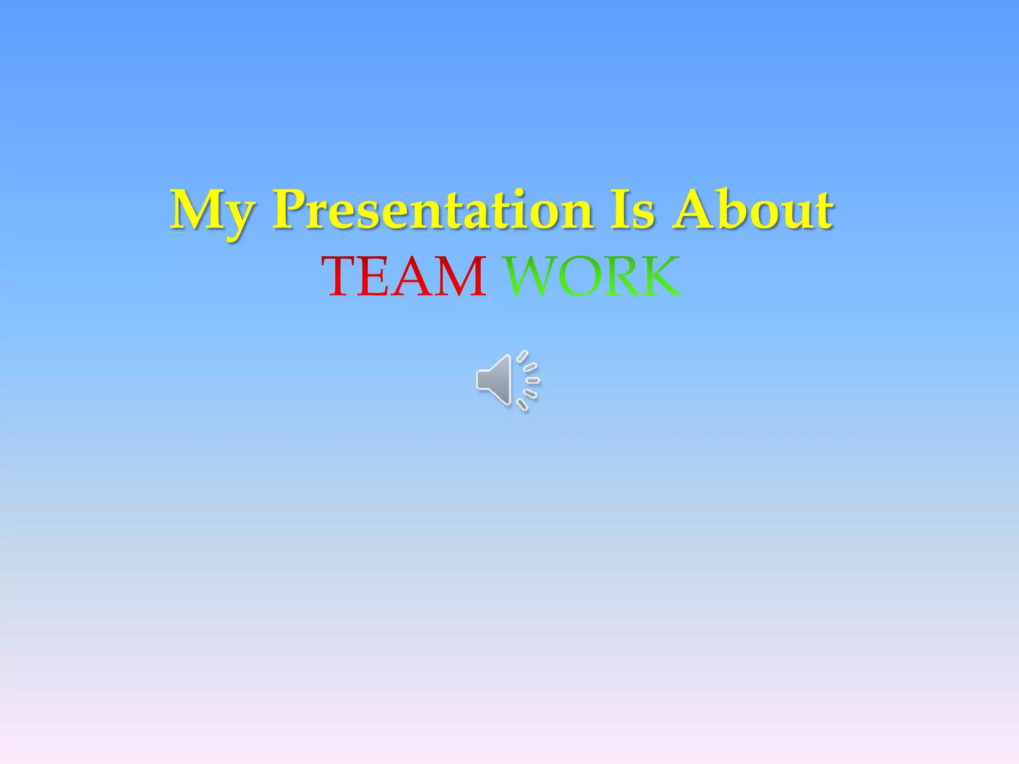 My Presentation Is About
