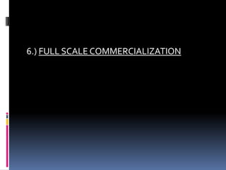 6.) FULL SCALE COMMERCIALIZATION
 