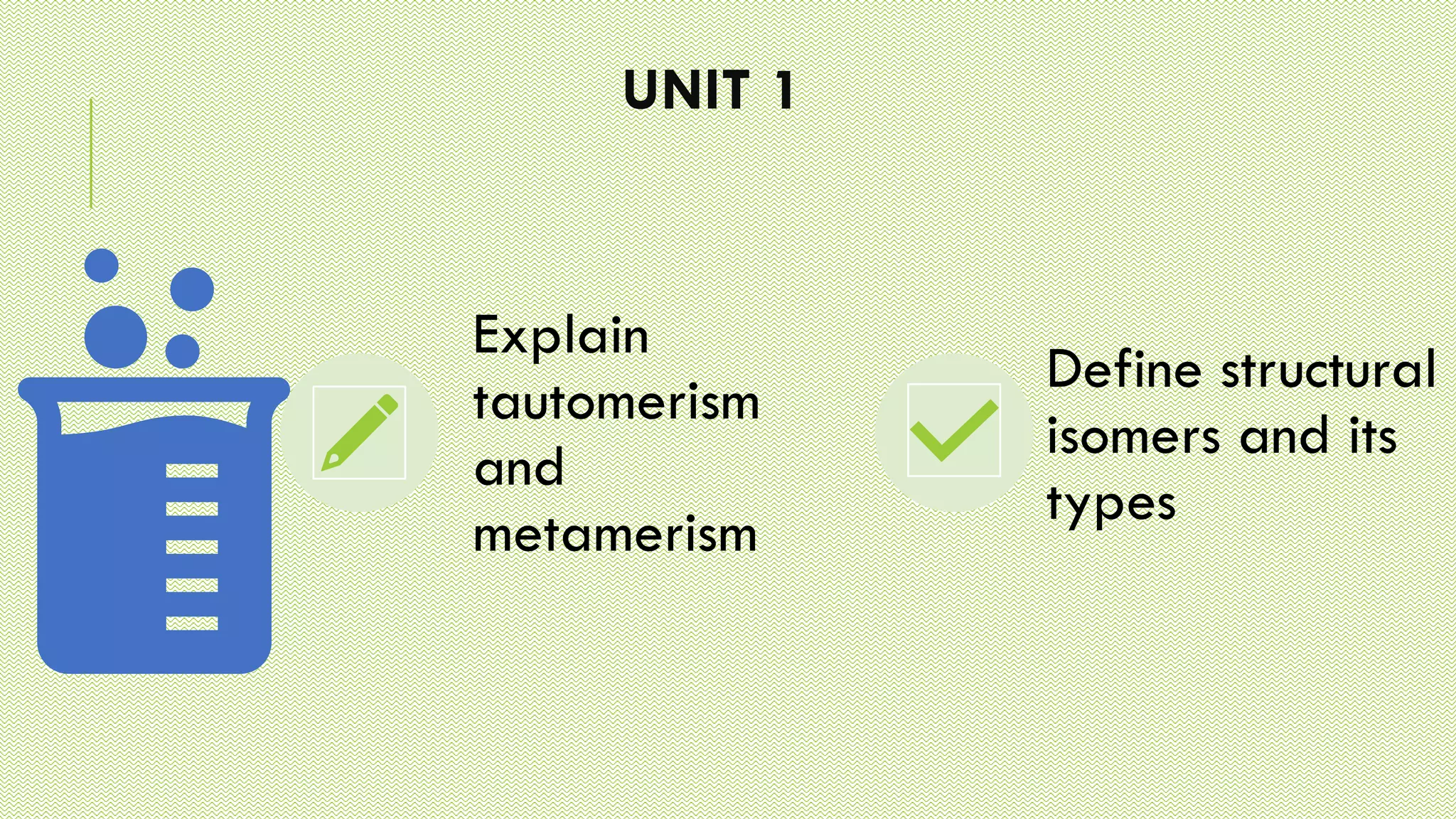 UNIT 1
Explain
tautomerism
and
metamerism
Define structural
isomers and its
types
 