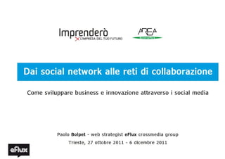 Dai social network alle reti di collaborazione. Come sviluppare business e innovazione attraverso i social media