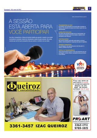 Guarapari - ES, maio de 2012
                               7
 